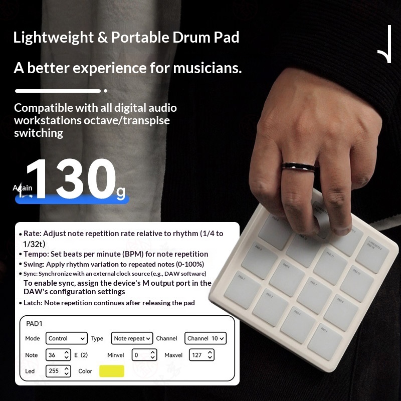 M-VAVE SMC-PAD POCKET Kabellos – Midi Controller Pad Bewertung und Preis
