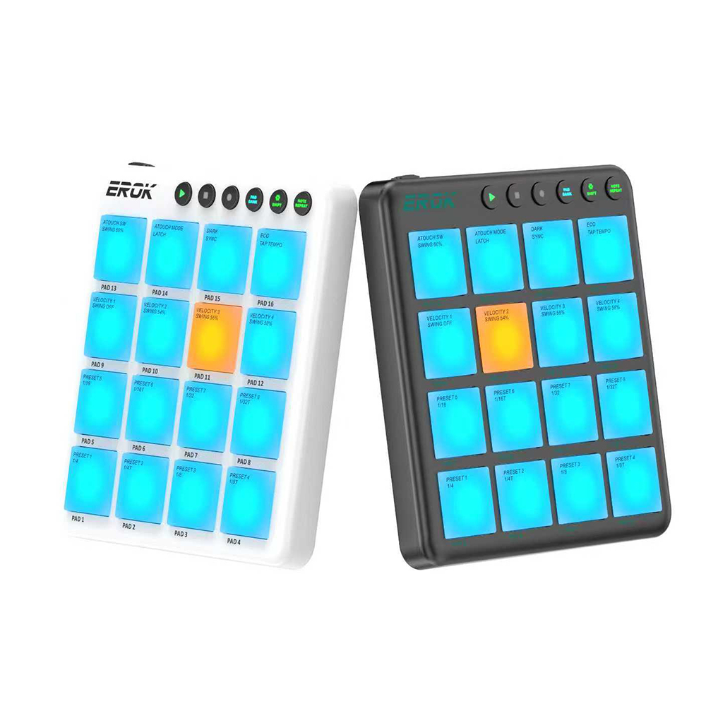 EROK Kabelloser 16-Pad-MIDI-Co – Midi Controller Pad Bewertung und Preis