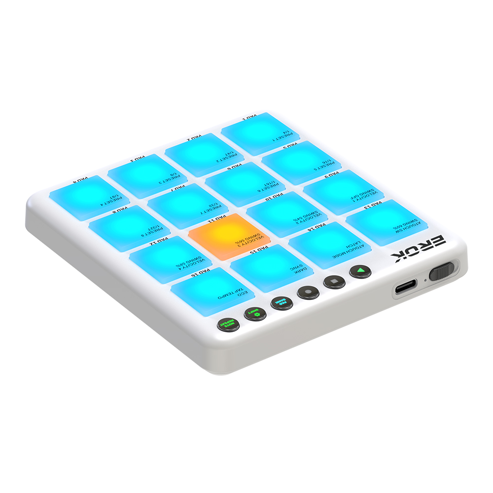 EROK Kabelloser 16-Pad-MIDI-Co – Midi Controller Pad Bewertung und Preis