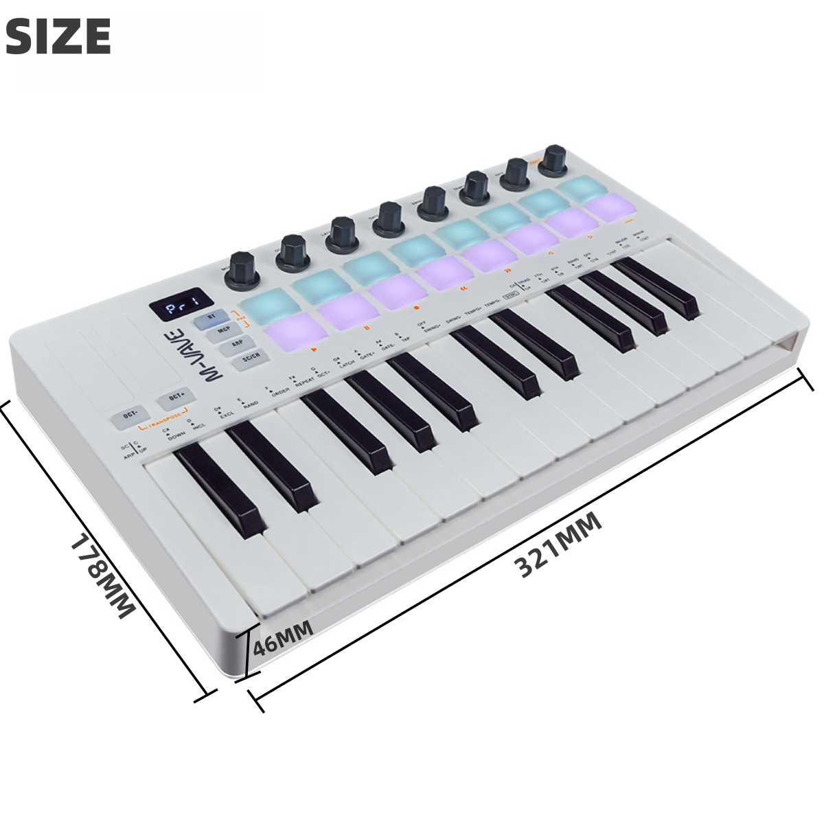 M-VAVE SMK-25 II 25 Tasten Mid – Midi Controller Pad Bewertung und Preis