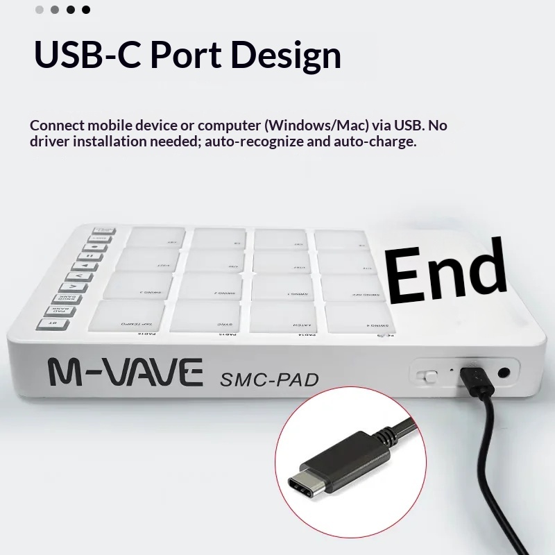 M Vave Smc Pad16 Kabelloser Mi – Midi Controller Pad Bewertung und Preis