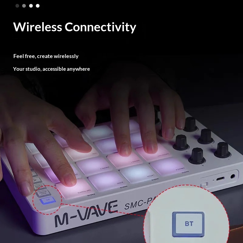 M Vave Smc Pad16 Kabelloser Mi – Midi Controller Pad Bewertung und Preis